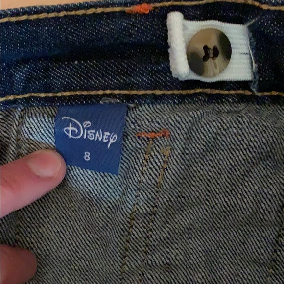 5/$25 Disney Mickey Mouse Logo Branded Wide Leg Kids Jeans 8 - Picture 5 of 5